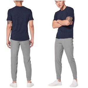 Lululemon Mens Large L ABC Joggers Grey Pants Warpstreme Workout Gym Stretch